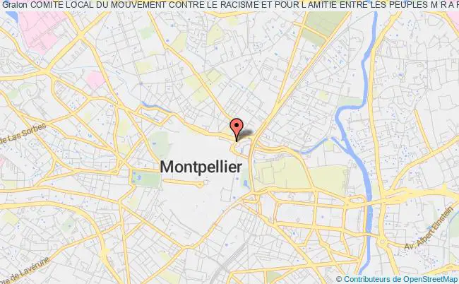 plan association Comite Local Du Mouvement Contre Le Racisme Et Pour L Amitie Entre Les Peuples M R A P Montpellier