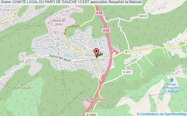 plan association ComitÉ Local Du Parti De Gauche 13 Est Roquefort-la-Bédoule