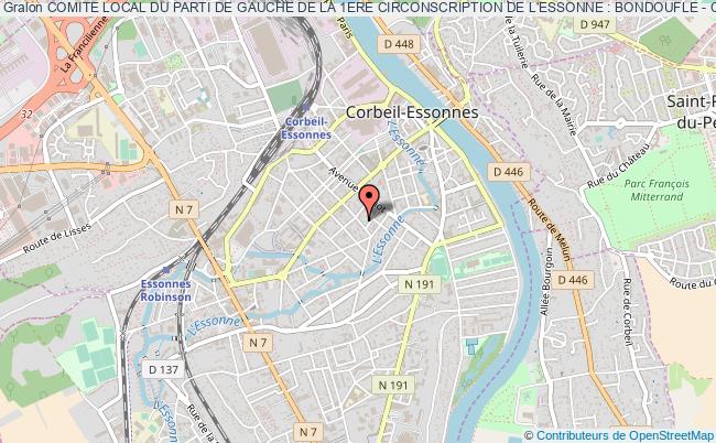 COMITE LOCAL DU PARTI DE GAUCHE DE LA 1ERE CIRCONSCRIPTION DE L'ESSONNE : BONDOUFLE - CORBEIL - COURCOURONNES - EVRY - LISSES - VILLABE