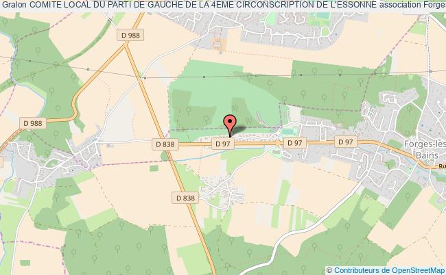 plan association Comite Local Du Parti De Gauche De La 4eme Circonscription De L'essonne Forges-les-Bains