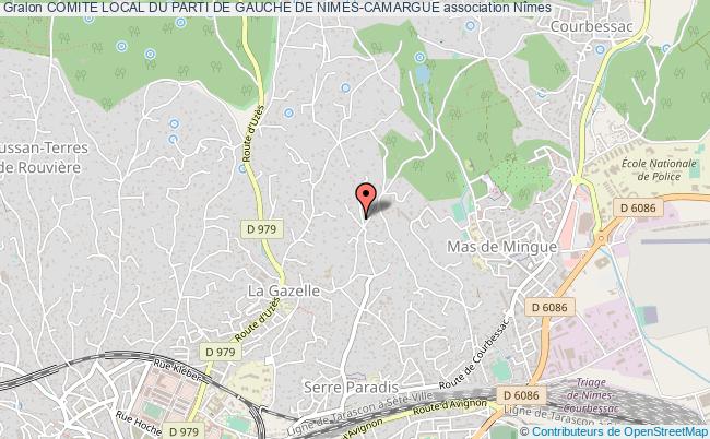 plan association Comite Local Du Parti De Gauche De Nimes-camargue Nîmes