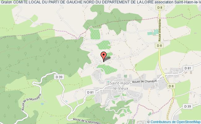 plan association Comite Local Du Parti De Gauche Nord Du Departement De La Loire Saint-Haon-le-Vieux