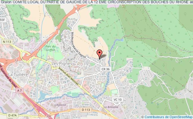 plan association Comite Local Du Partie De Gauche De La 12 Eme Circonscription Des Bouches Du Rhone Vitrolles
