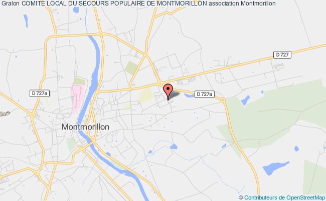 plan association Comite Local Du Secours Populaire De Montmorillon Montmorillon