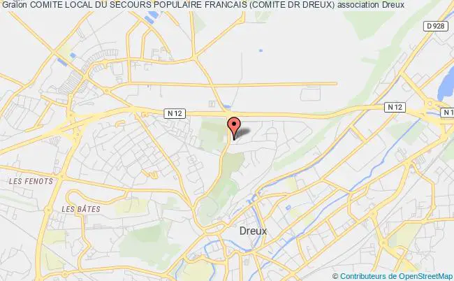 plan association Comite Local Du Secours Populaire Francais (comite Dr Dreux) Dreux
