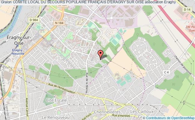 plan association Comite Local Du Secours Populaire FranÇais D'eragny Sur Oise Éragny