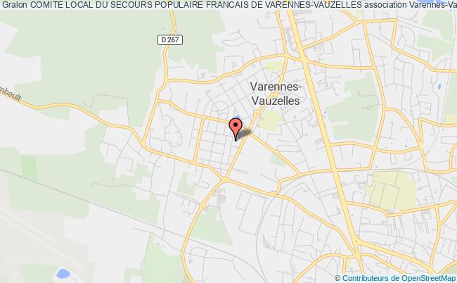 plan association Comite Local Du Secours Populaire Francais De Varennes-vauzelles Varennes-Vauzelles