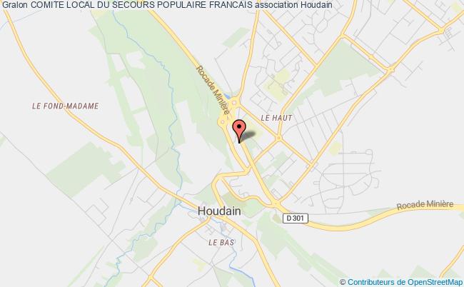 plan association Comite Local Du Secours Populaire Francais Houdain