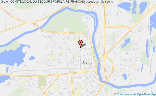 plan association Comite Local Du Secours Populaire Francais Soissons