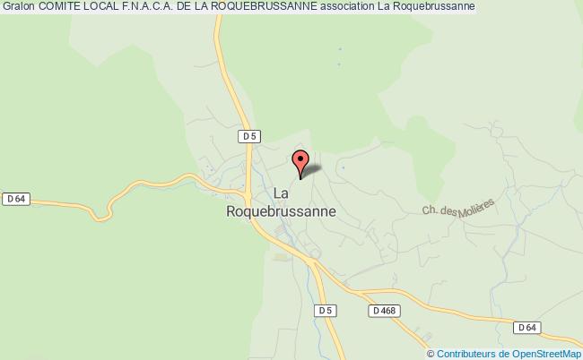plan association Comite Local F.n.a.c.a. De La Roquebrussanne La Roquebrussanne