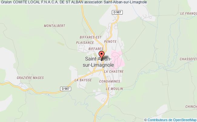 plan association Comite Local F.n.a.c.a. De St Alban Saint-Alban-sur-Limagnole