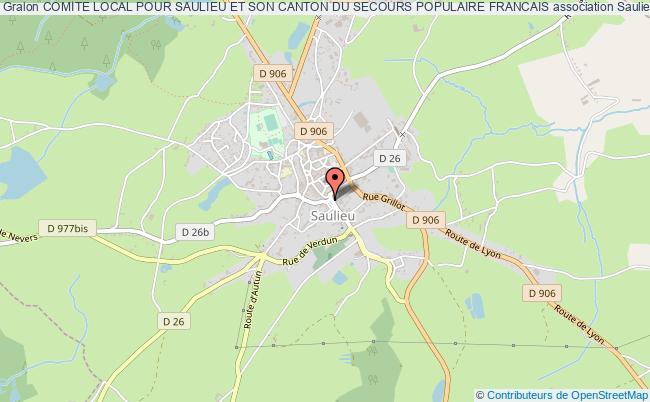 plan association Comite Local Pour Saulieu Et Son Canton Du Secours Populaire Francais Saulieu