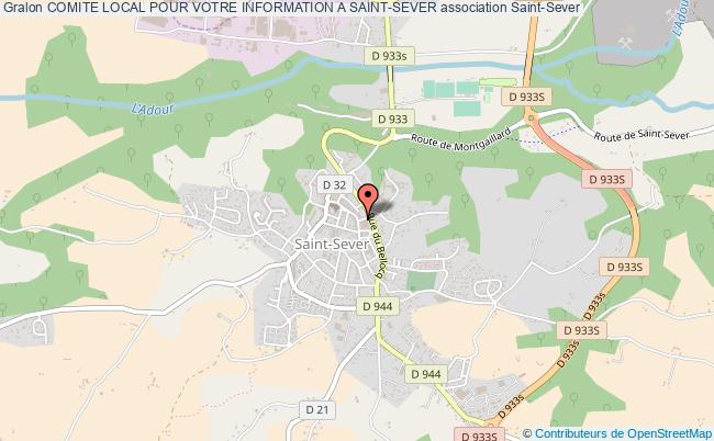 plan association Comite Local Pour Votre Information A Saint-sever Saint-Sever