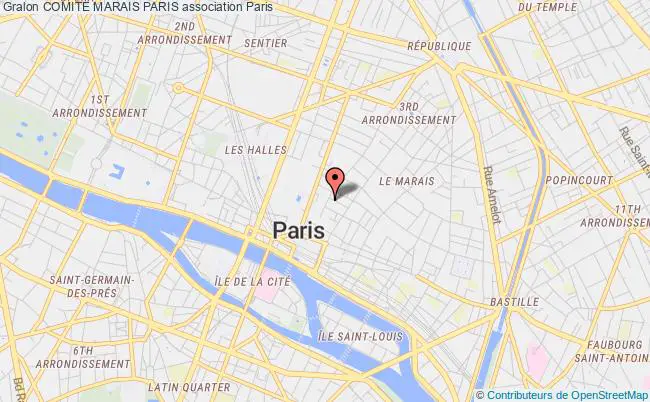 plan association Comite Marais Paris Paris