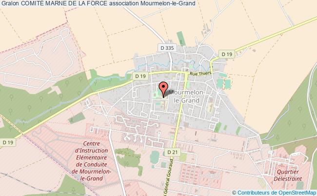 plan association ComitÉ Marne De La Force Mourmelon-le-Grand