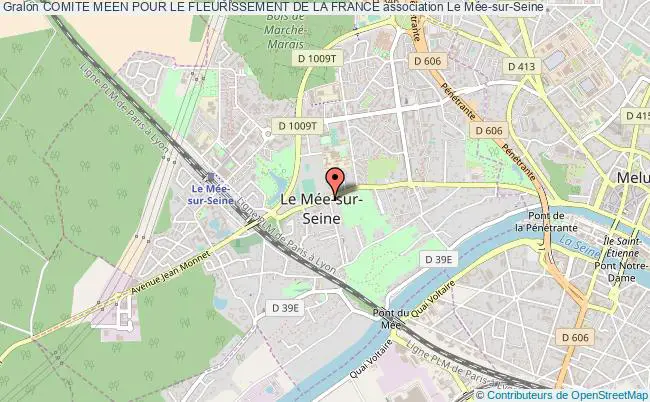 plan association Comite Meen Pour Le Fleurissement De La France Le    Mée-sur-Seine