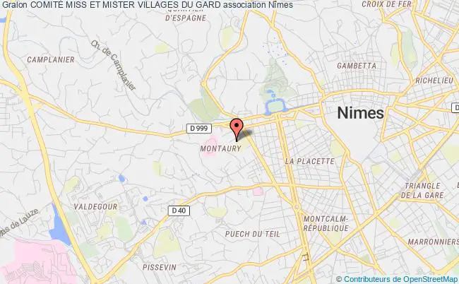 plan association ComitÉ Miss Et Mister Villages Du Gard Nîmes