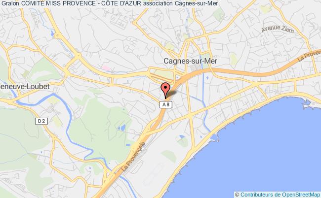 plan association ComitÉ Miss Provence - CÔte D'azur Cagnes-sur-Mer