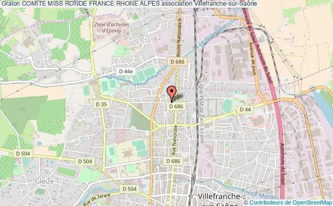 plan association Comite Miss Ronde France Rhone Alpes Villefranche-sur-Saône