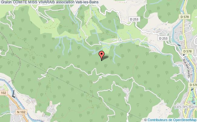 plan association Comite Miss Vivarais Vals-les-Bains