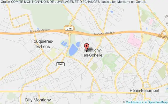 plan association Comite Montignynois De Jumelages Et D'echanges Montigny-en-Gohelle