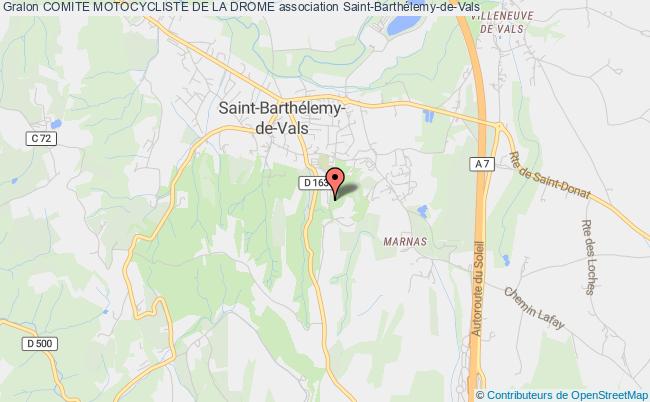 plan association Comite Motocycliste De La Drome Saint-Barthélemy-de-Vals