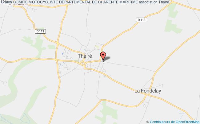 plan association ComitÉ Motocycliste DÉpartemental De Charente Maritime Thairé