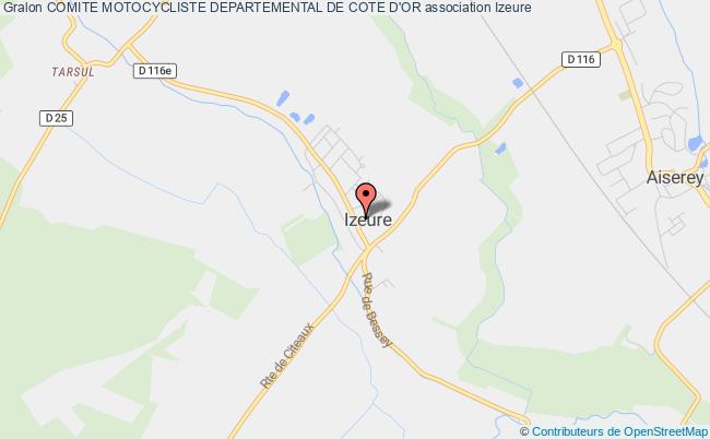 plan association Comite Motocycliste Departemental De Cote D'or Izeure