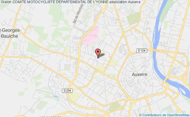 plan association Comite Motocycliste Departemental De L'yonne Auxerre