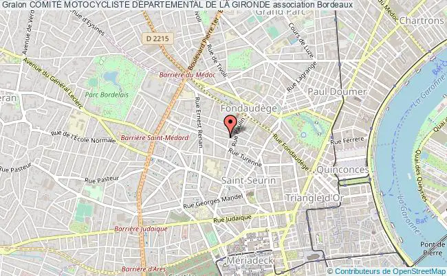 plan association ComitÉ Motocycliste DÉpartemental De La Gironde Bordeaux