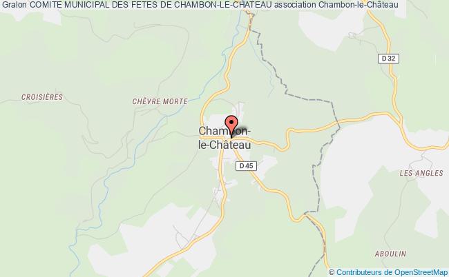 plan association Comite Municipal Des Fetes De Chambon-le-chateau BEL-AIR-VAL-D'ANCE