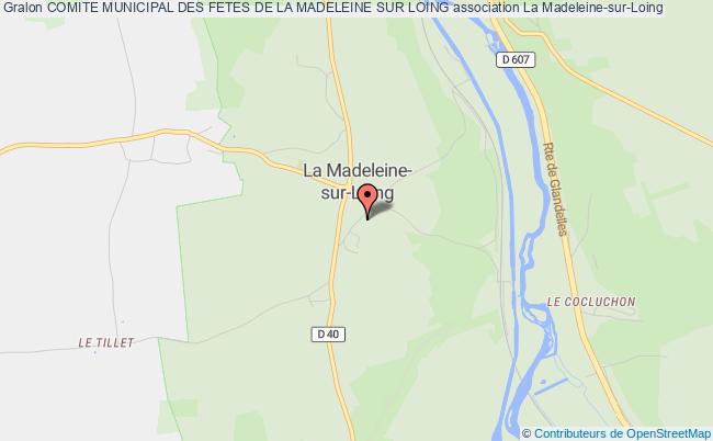 plan association Comite Municipal Des Fetes De La Madeleine Sur Loing Madeleine-sur-Loing