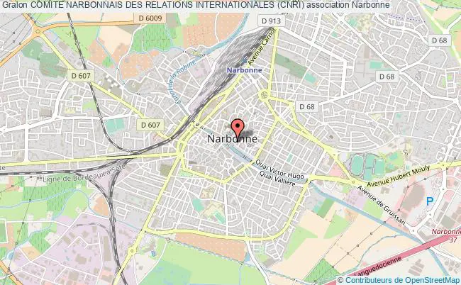 plan association Comite Narbonnais Des Relations Internationales (cnri) Narbonne