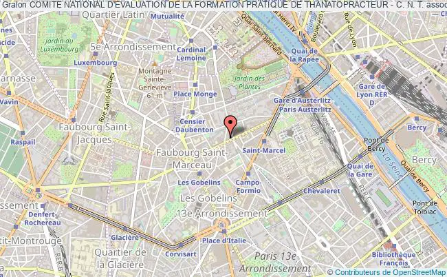 plan association Comite National D'evaluation De La Formation Pratique De Thanatopracteur - C. N. T. Paris