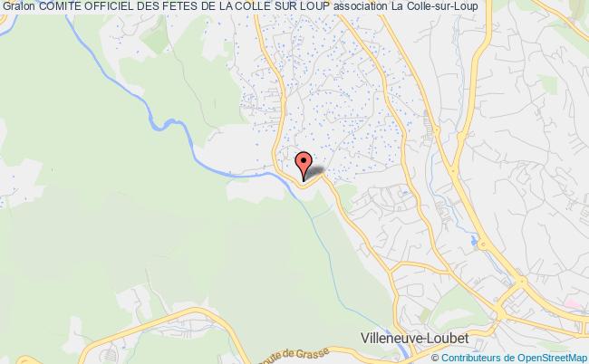 plan association Comite Officiel Des Fetes De La Colle Sur Loup La    Colle-sur-Loup