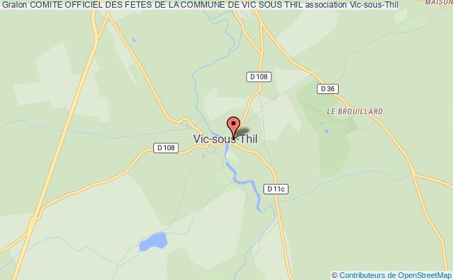 plan association Comite Officiel Des Fetes De La Commune De Vic Sous Thil Vic-sous-Thil