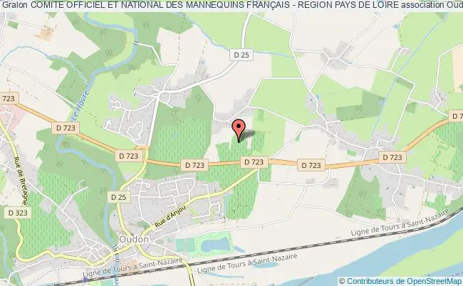 plan association Comite Officiel Et National Des Mannequins FranÇais - Region Pays De Loire Oudon
