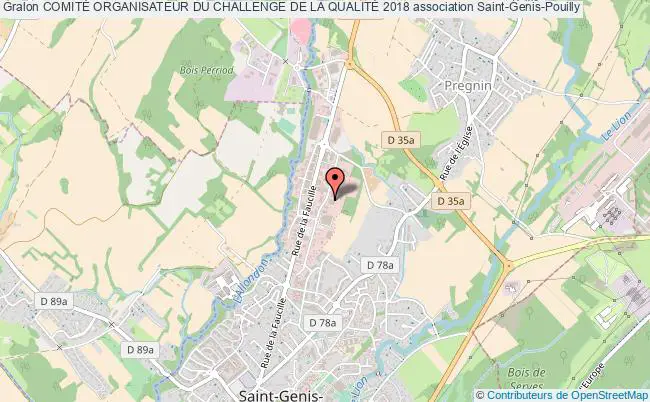 plan association ComitÉ Organisateur Du Challenge De La QualitÉ 2018 Saint-Genis-Pouilly