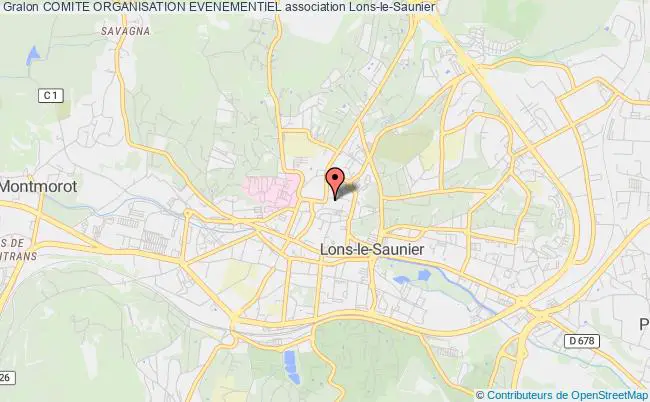 plan association Comite Organisation Evenementiel Lons-le-Saunier