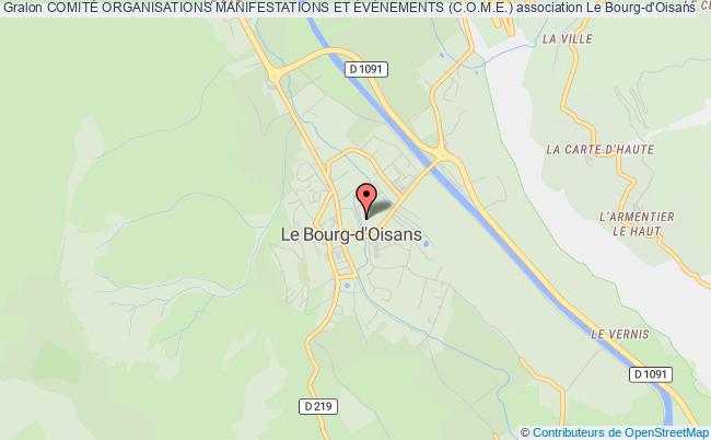 plan association ComitÉ Organisations Manifestations Et ÉvÉnements (c.o.m.e.) Le Bourg-d'Oisans
