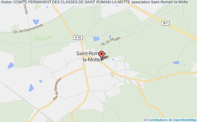 plan association Comite Permanent Des Classes De Saint Romain La Motte Saint-Romain-la-Motte