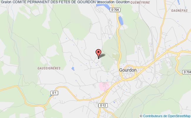 plan association Comite Permanent Des Fetes De Gourdon Gourdon