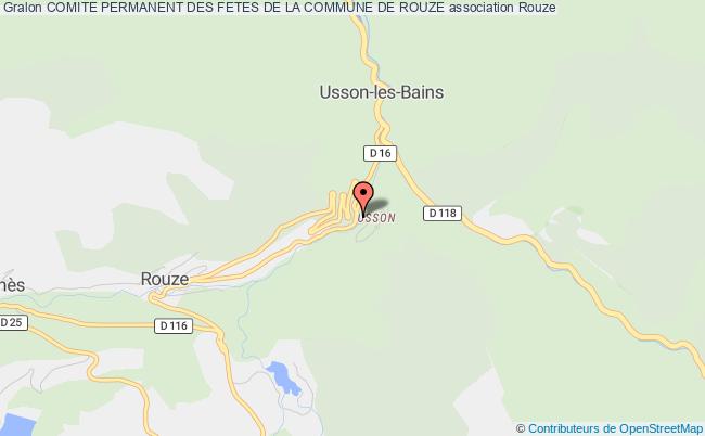 COMITE PERMANENT DES FETES DE LA COMMUNE DE ROUZE