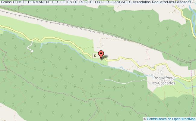 plan association Comite Permanent Des Fetes De Roquefort-les-cascades Roquefort-les-Cascades