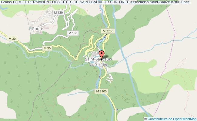 plan association Comite Permanent Des Fetes De Saint Sauveur Sur Tinee Saint-Sauveur-sur-Tinée