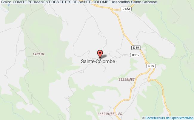 plan association Comite Permanent Des Fetes De Sainte-colombe Sainte-Colombe