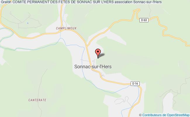 plan association Comite Permanent Des Fetes De Sonnac Sur L'hers Sonnac-sur-l'Hers