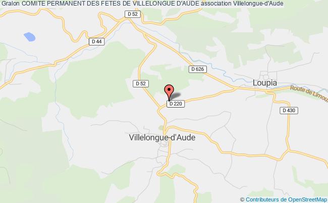 plan association Comite Permanent Des Fetes De Villelongue D'aude Villelongue-d'Aude