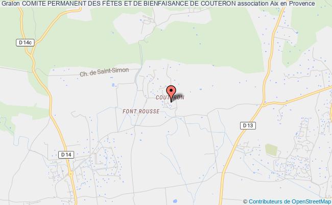 plan association Comite Permanent Des FÊtes Et De Bienfaisance De Couteron Aix-en-Provence