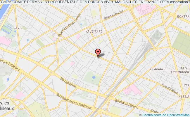 plan association Comite Permanent Representatif Des Forces Vives Malgaches En France Cpfv Paris
